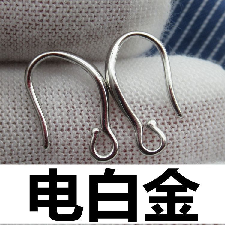 Accessori fai da te S Materiali per orecchini in argento sterling Orecchini in stile coreano Ganci per orecchini lisci, semplici e minimalisti_voghion.com