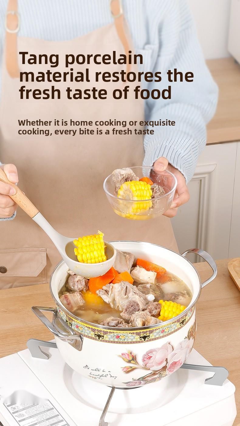 Three-Piece Seafood Stew Premium Enamel Set Soup Pot_voghion.com