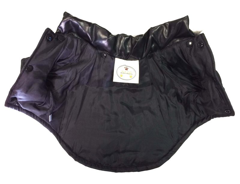 Ruff-Choppered Denim Fashioned Wool Pet Coat_voghion.com