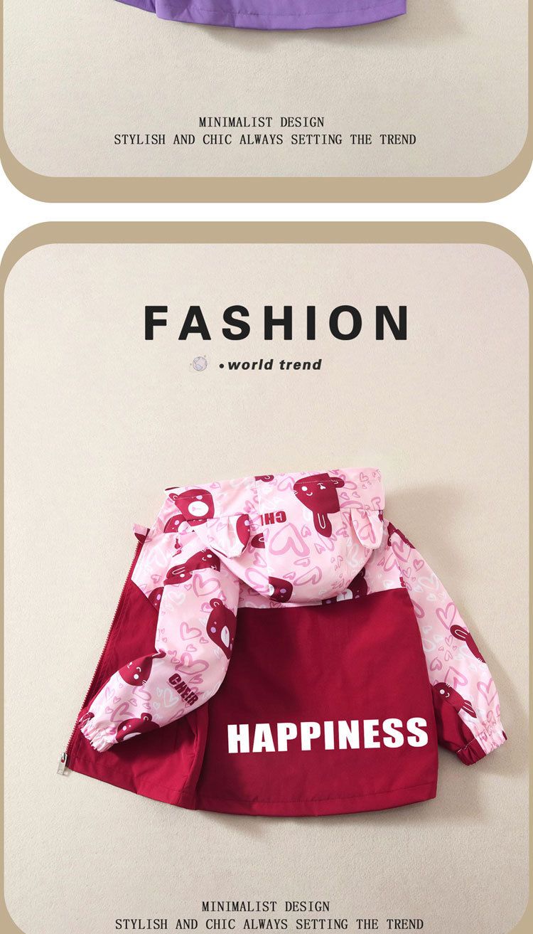 Ropa infantil 2025 Abrigos para niños Primavera y otoño Chaquetas casuales y elegantes para niños Tops Cortavientos de moda para niñas_voghion.com