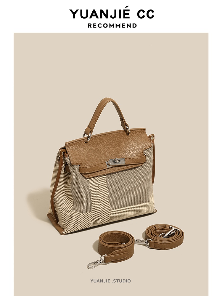 2023 Nieuwe herfst/winter dames premium canvas modieuze handheld crossbodytas met één schouder_voghion.com