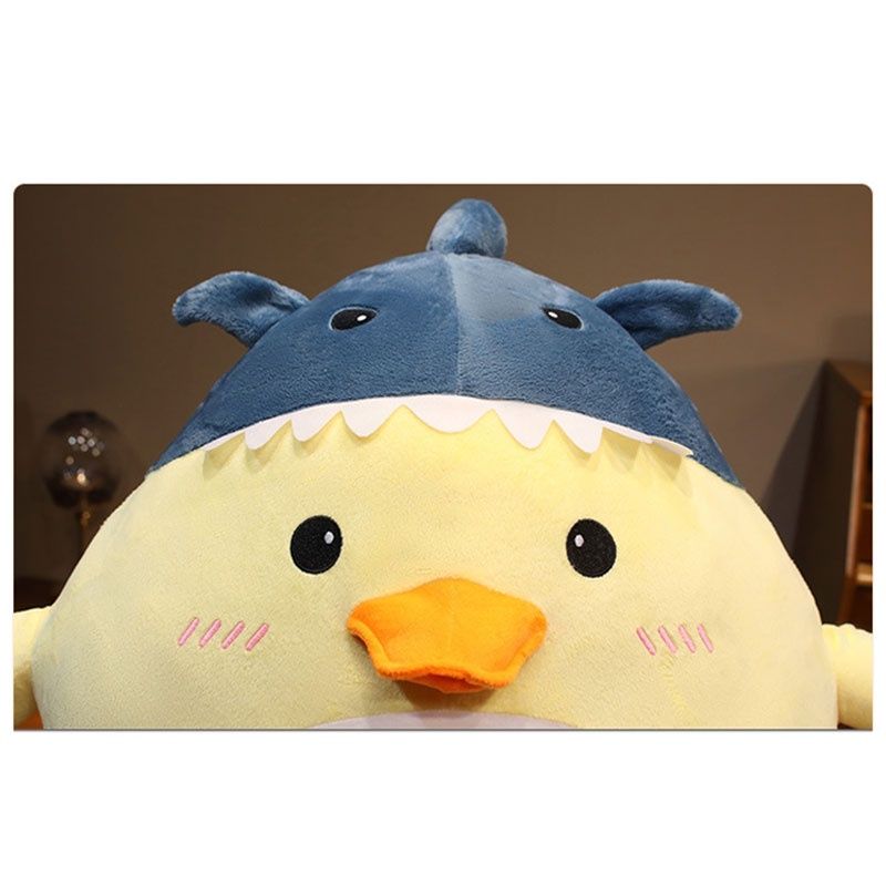 Cartoon Soft Cute And Shark Duck Plush Toy For Kids Office Chair And Nap Time Animal Stuffed Doll_voghion.com