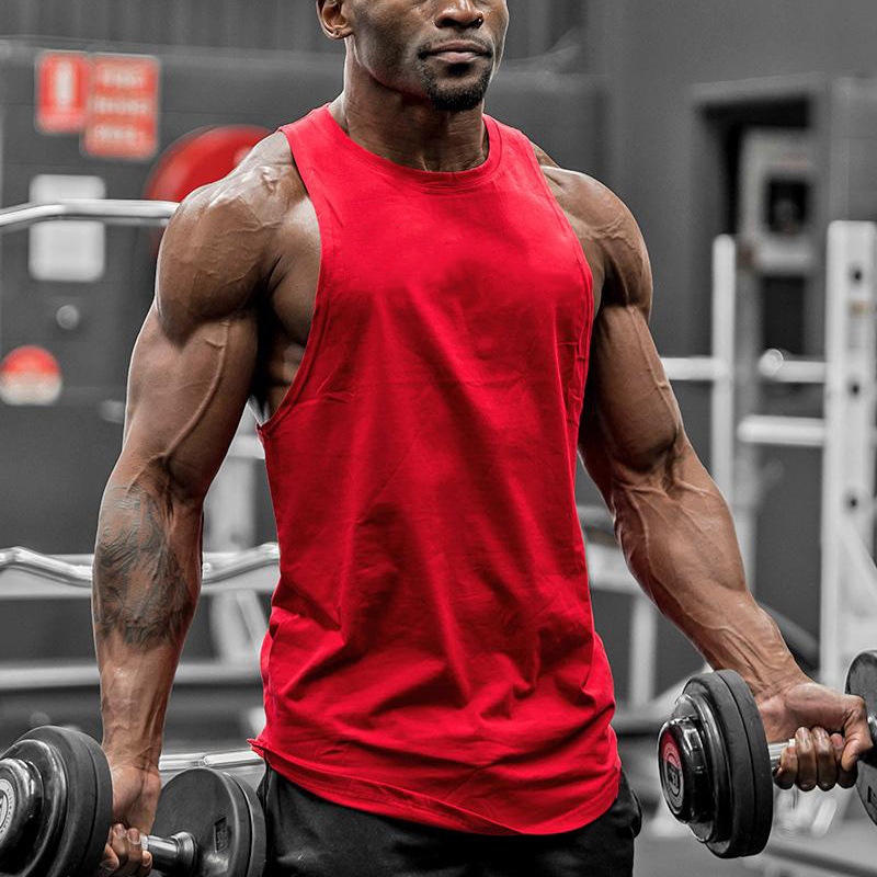 Canotta estiva da uomo per bodybuilding fitness sciolto a cuore canotta estiva senza maniche_voghion.com