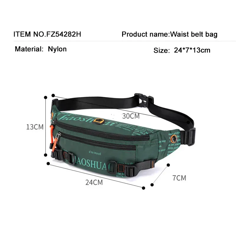 Externe Rahmenpakete Outdoor Herren Sport Hüfttaschen Street Trend Brust Messenger Radfahren Laufen Eng anliegend 230427_voghion.com