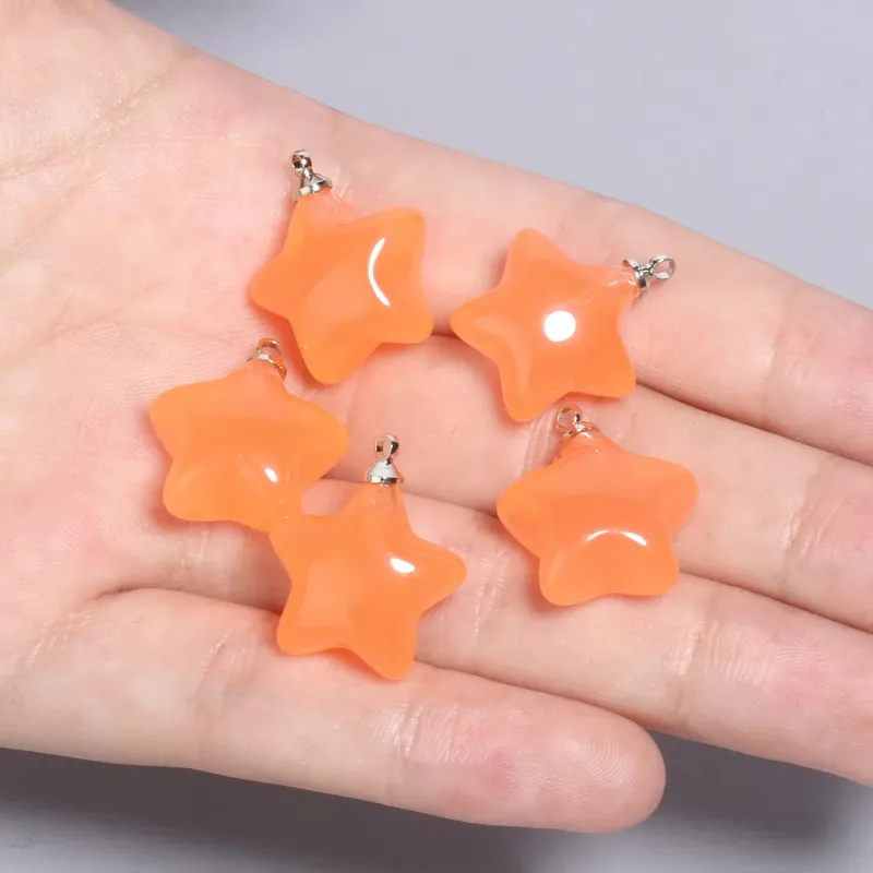 10 pezzi 20x175mm multicolore acrilico ciondoli stella ciondolo per la creazione di gioielli fai da te portachiavi braccialetto collana accessori_voghion.com