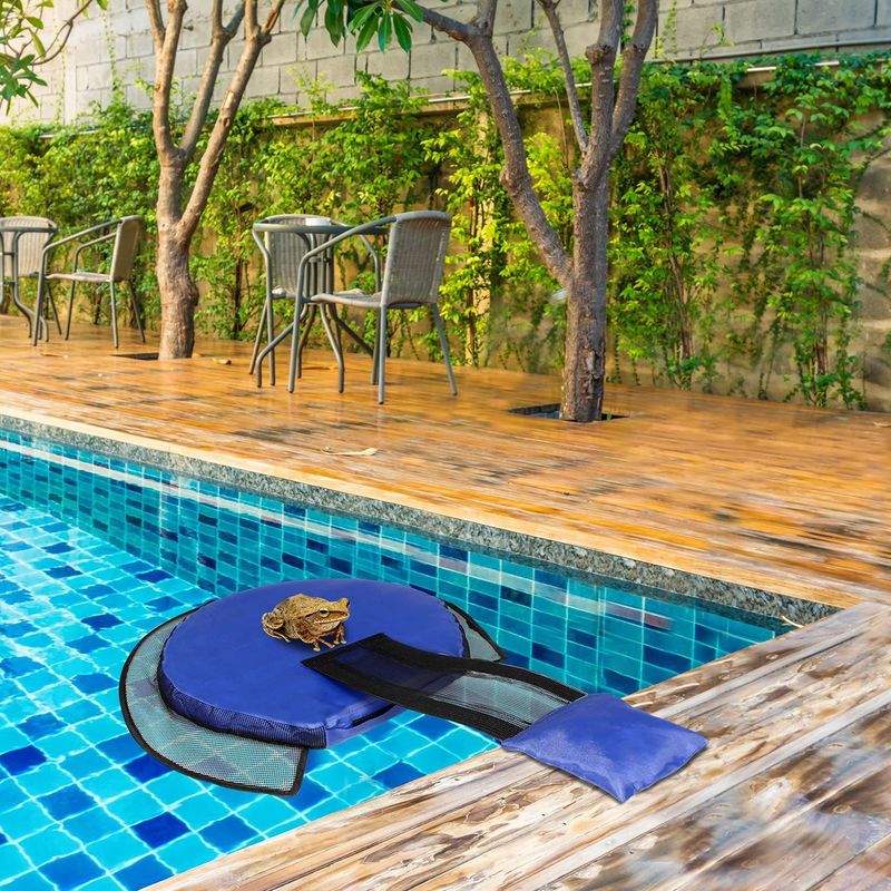 Schwimmen Pool Kleine Frosch Vogel Net Tier Outdoor Flucht Rettungs Kanal_voghion.com