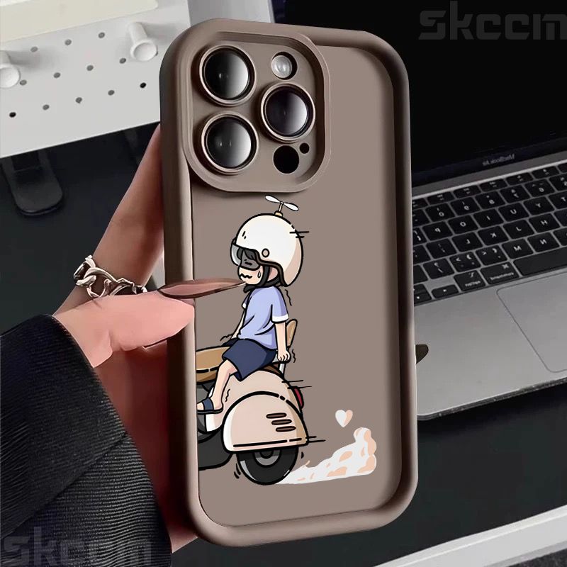 Custodia per bambina con design elettrico alla guida per Samsung Galaxy S25 S24 S23 S22 Ultra S21 Plus S20 FE A15 A35 A54 A55_voghion.com