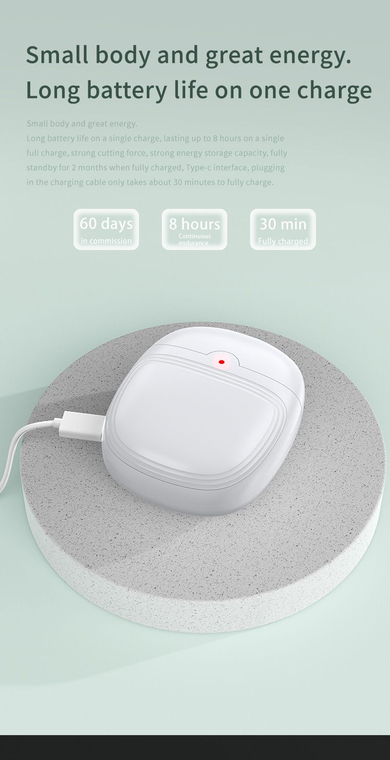 Nieuwe elektrische manicure-tool voor volwassenen, trimmer, baby en kind, anti-knel automatische nagelknipper met lithiumbatterij_voghion.com