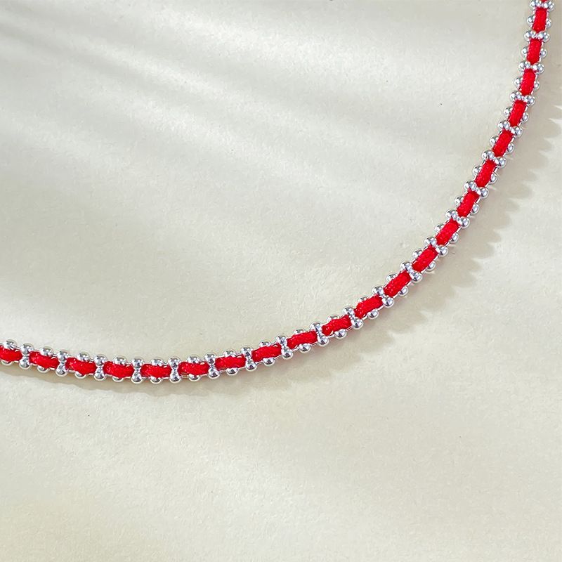 S Pure Sier Zodiac Jaar Rede Nieuwe Franse Rode Touw Armband Dames Transfer Sieraden_voghion.com