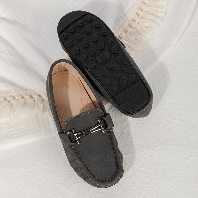Boys' Lightweight Slip-On Loafer Shoes Comfortable Non-Slip Flats for Wedding Party - All Seasons_voghion.com