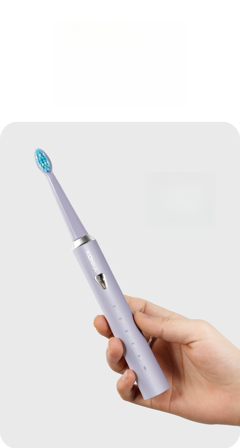 Konka Rechargeable Adult Soft Bristle Waterproof 5-Speed Adjustable Sonic Electric Toothbrush_voghion.com