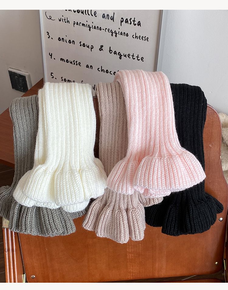 Scaldamuscoli Bootshang Calzini in cotone stile balletto per donna Calzini in pile autunnali e invernali Etichetta in tessuto lavorato a maglia Colore unito Miu Hot Girl lavorato a maglia_voghion.com