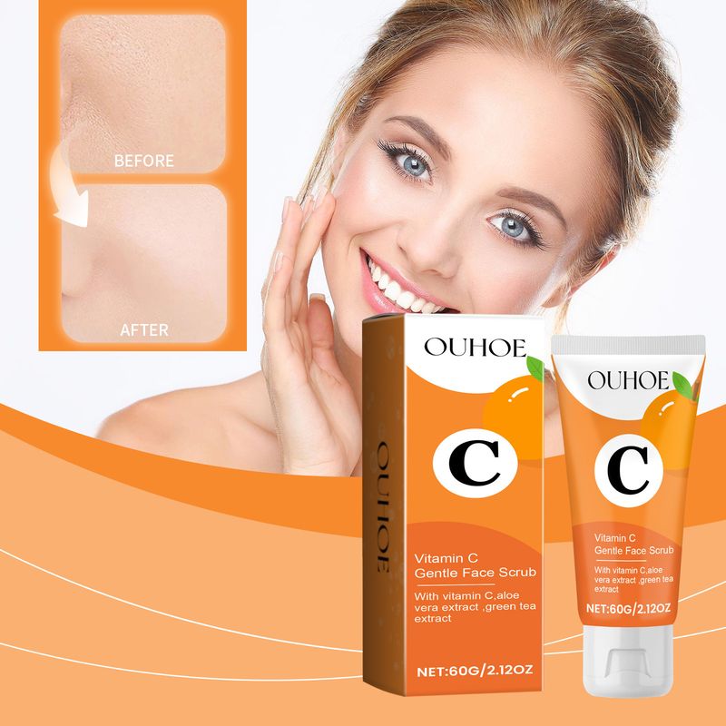 OUHOE Vitamina C Riparazione e Nutrimento della Pelle Pulizia del Viso Pori Detergente Delicato_voghion.com