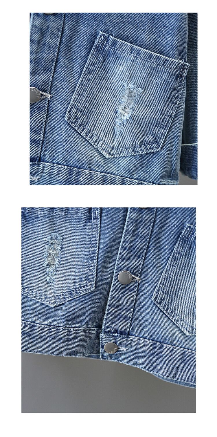Giacca in denim con fiocco 2025 Primavera e Autunno, nuova giacca coordinata per bambini di piccole e medie dimensioni, top in stile coreano, abbigliamento alla moda_voghion.com