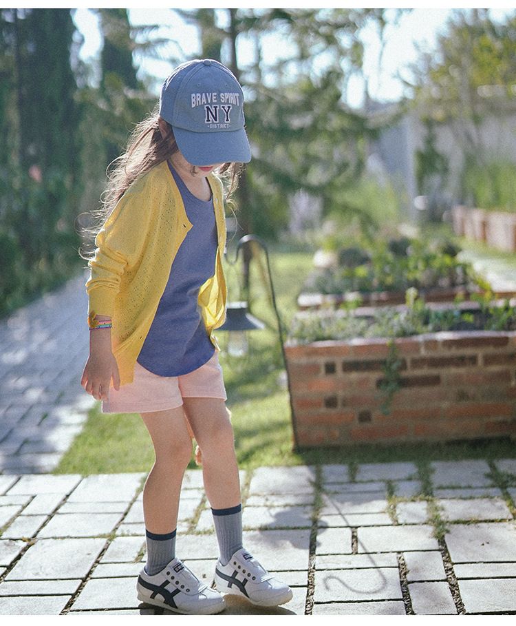 "Breathable Knit Cardigan For Girls – Lightweight Summer Cover-Up With Hollow Design & UV Protection"_voghion.com