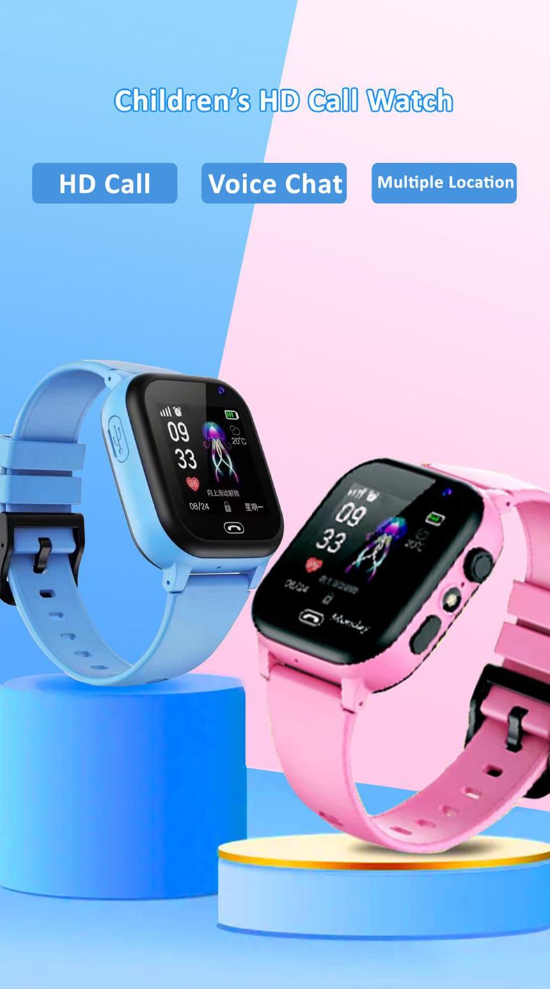 Reloj inteligente para niños S1 Teléfono con posicionamiento SOS Cámara de videollamada Reloj inteligente para niños_voghion.com