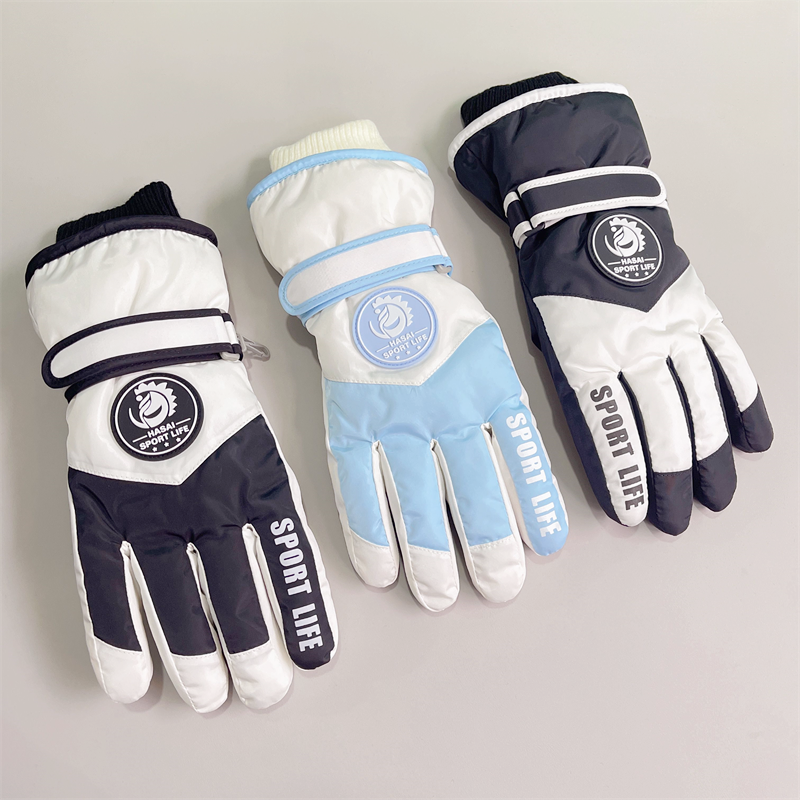 Couple style ski gloves women in winter, warm cold resistant with thick velvet anti freezing touch screen, electric_voghion.com