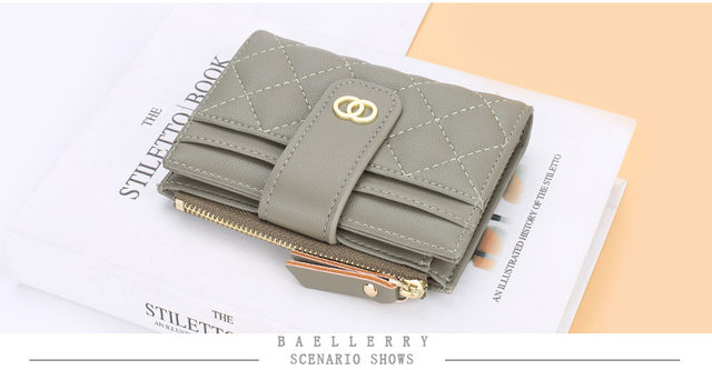 New Women Wallets Fashion PU Leather Top Quality Female Purse Short Card Holder Brand Wallet For Women_voghion.com