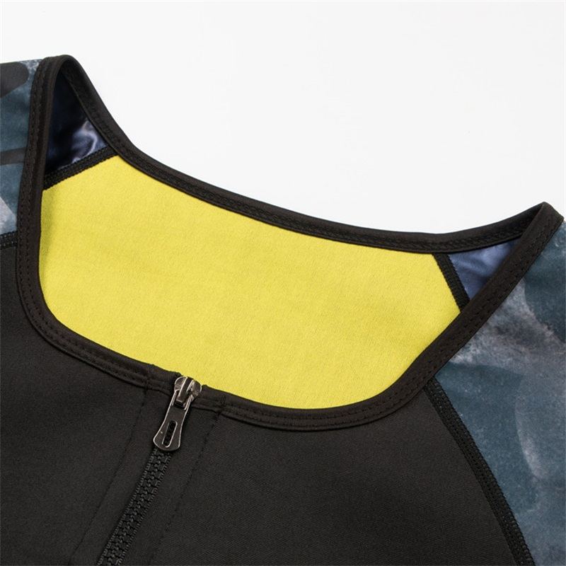Body Shaper da uomo Tuta da sauna Camicia da sudore Biancheria intima dimagrante Camicia per dimagrire Bruciatore di grasso Allenamento Canotta termica_voghion.com