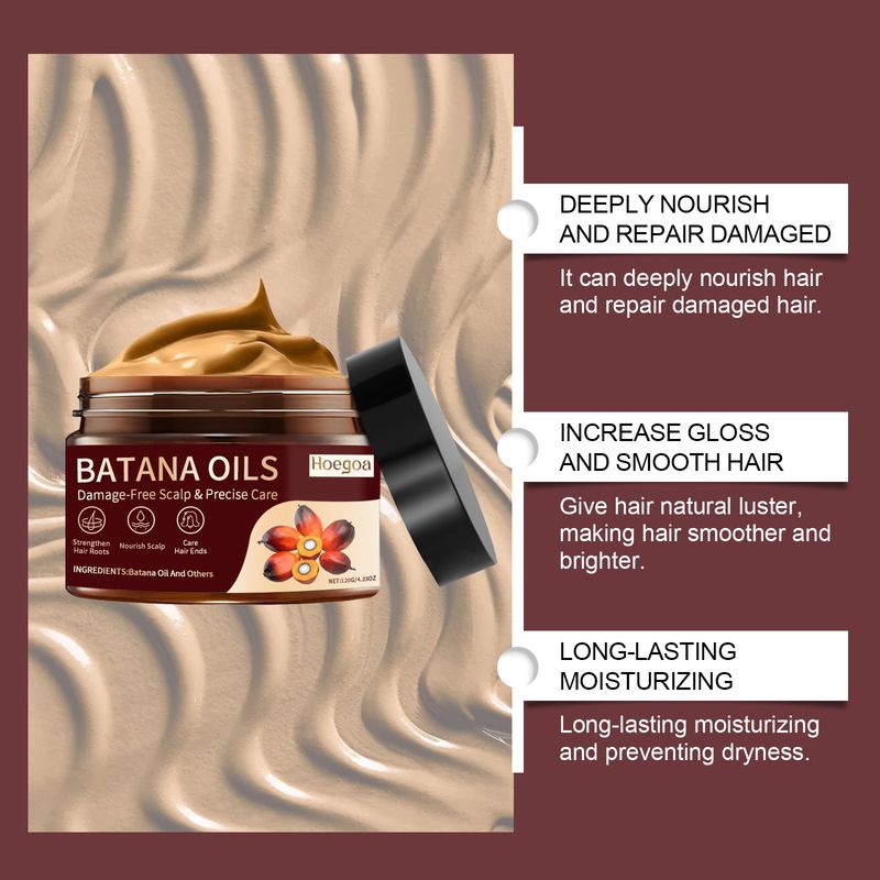 Masque capillaire nourrissant Batana, masque capillaire réparateur, adoucissant, hydratant et nourrissant_voghion.com