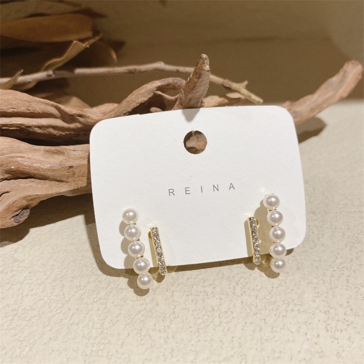Douyin Perlenohrring im gleichen Stil, High-End-Doppelschicht-Design_voghion.com