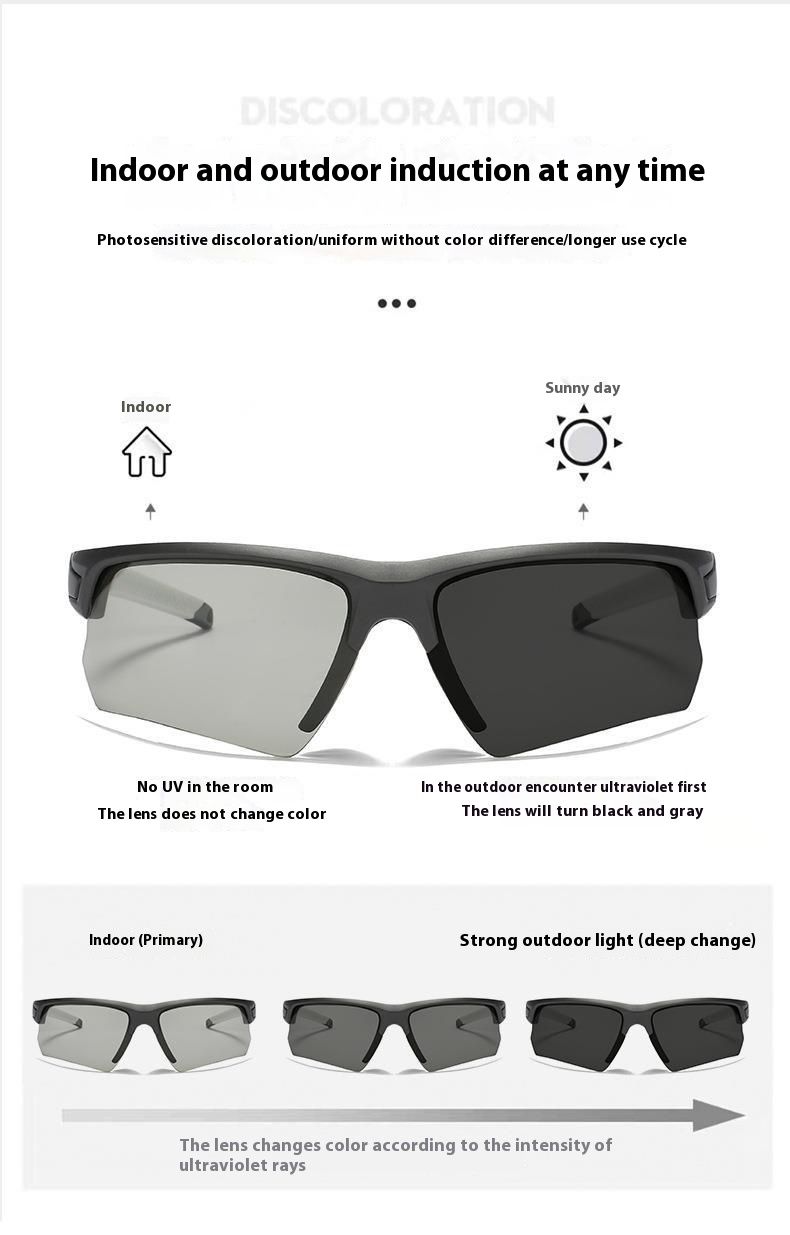 Neue polarisierte Sonnenbrille für Männer in Europa und den USA, Reitbrille für den Außenbereich, Farbwechsel-Sonnenbrille_voghion.com