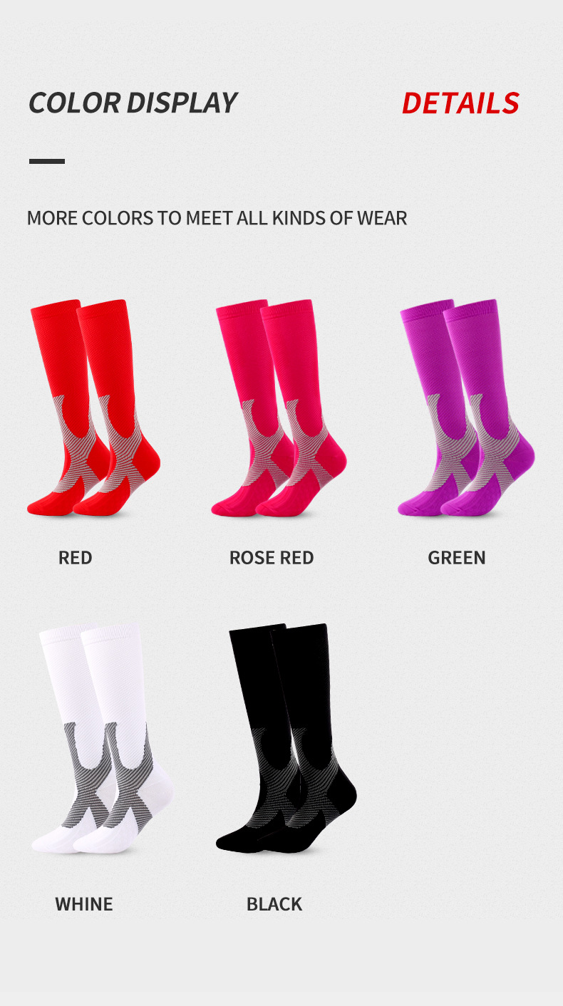 Socks celebrity hot selling nylon compression socks outdoor sports leggings running men and women compression adult socks factory direct sales_voghion.com