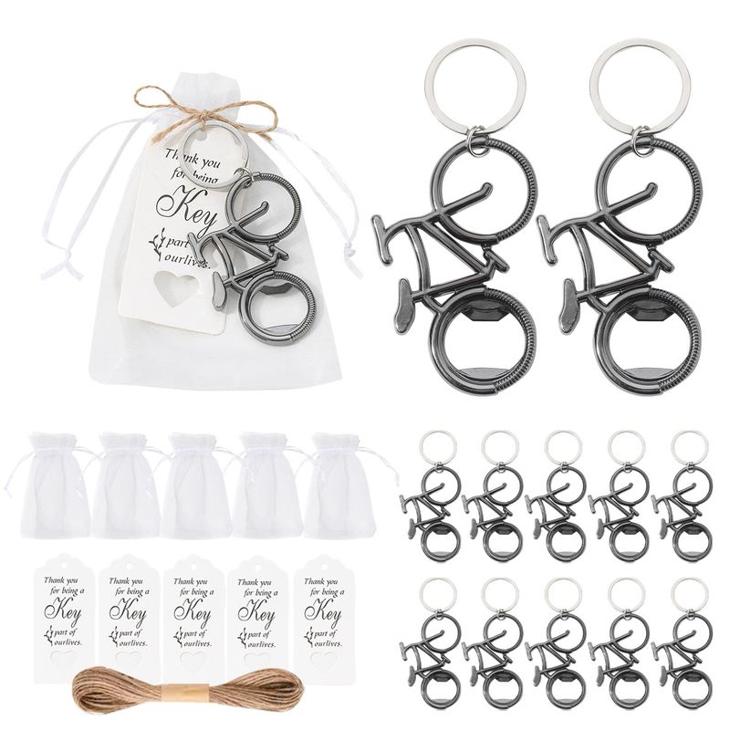 Nuevo abridor de botellas de cerveza de bicicleta creativo fiesta de cumpleaños pequeño regalo llavero abridor de botellas abridor de tapas_voghion.com