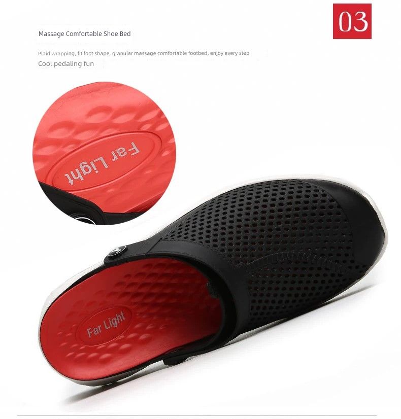 Pantofole estive da uomo alla moda antiscivolo per padre di mezza età, sandali per anziani con punta chiusa e suola spessa_voghion.com