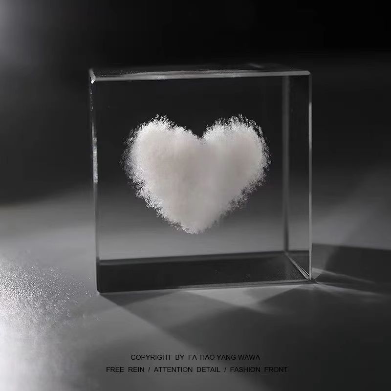 Bored Looking At Rainy Day Clouds And Raindrops Crystal Desktop Ornament Stress Relief Birthday Gift For Girlfriends_voghion.com