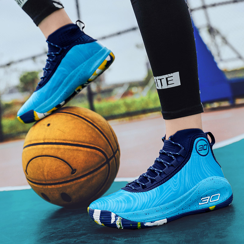2023 Basketballsko Herre Sneakers Herre Gutter Basketsko Høst Høye Sklisikre Utendørs Sportssko Treningssko Dame_voghion.com