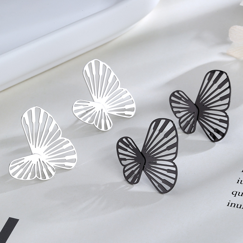 Sie VENUS Serling Fashion Exaggeraed Hollow Insec Sud Orecchini Donna Temperamen Buerfly Orecchini Gioielli_voghion.com
