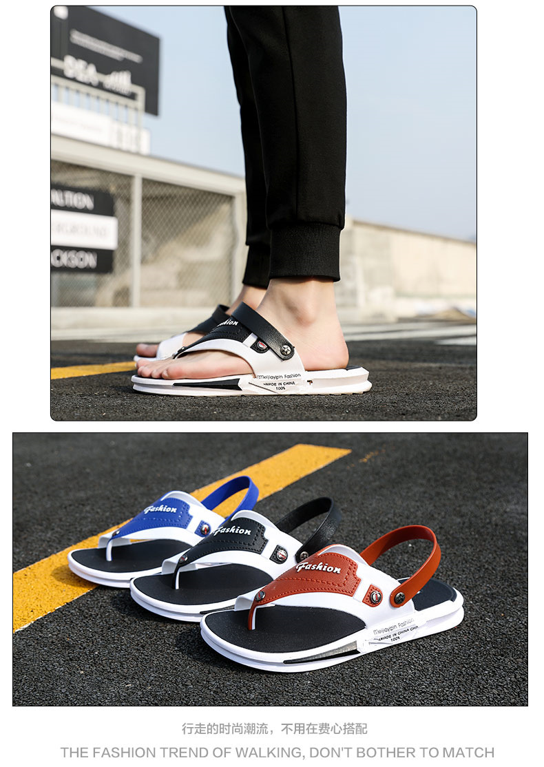 Pantofi de plajă pentru bărbați, cu fund moale, casual, sandale, la modă, vietnameze, papuci de conducere, vară, flip-flops_voghion.com