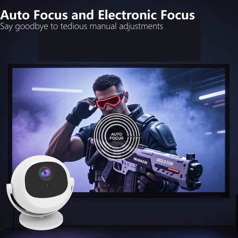 2025 New Projector New High Definition Home Portable Projector Intelligent Cross-border Projector_voghion.com