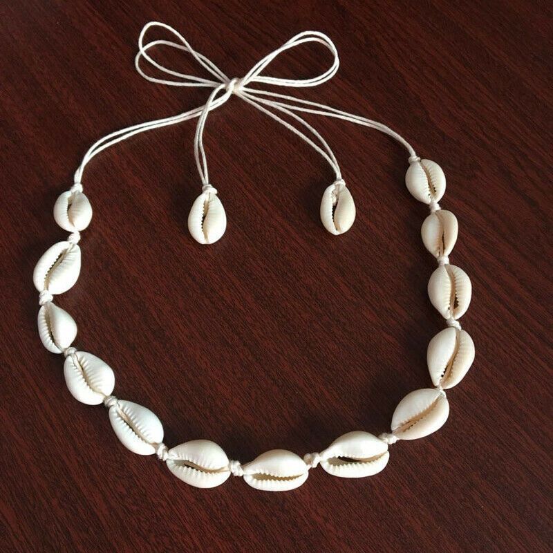 Klaar voorraad Boho strand bohemian choker kettingen voor vrouwen meisjes zomer mode sieraden ketting schelp hangers ketting_voghion.com