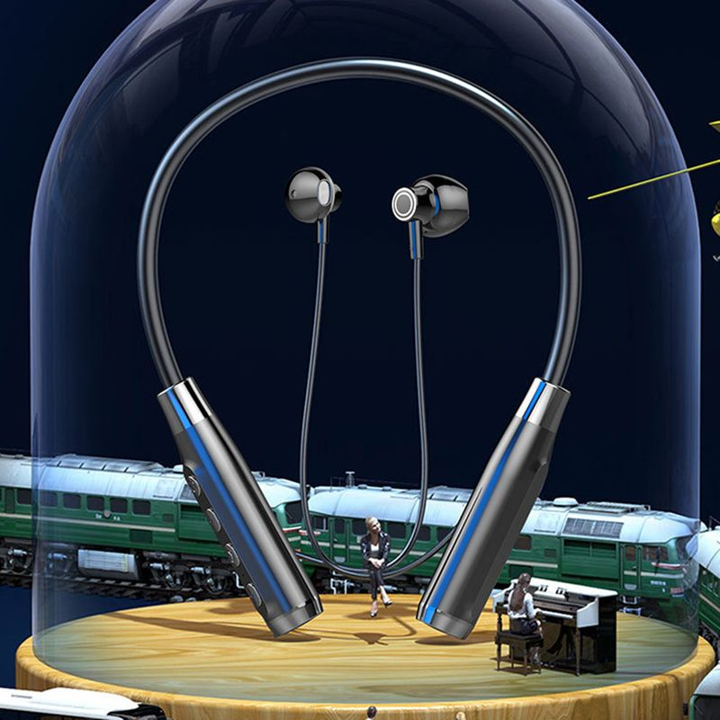 Draadloze oordopjes Surround Sound Effect Mega Bass Ergonomisch Bluetooth-compatibel 5.2 Sport-nekhangende oortelefoon voor Fiess_voghion.com
