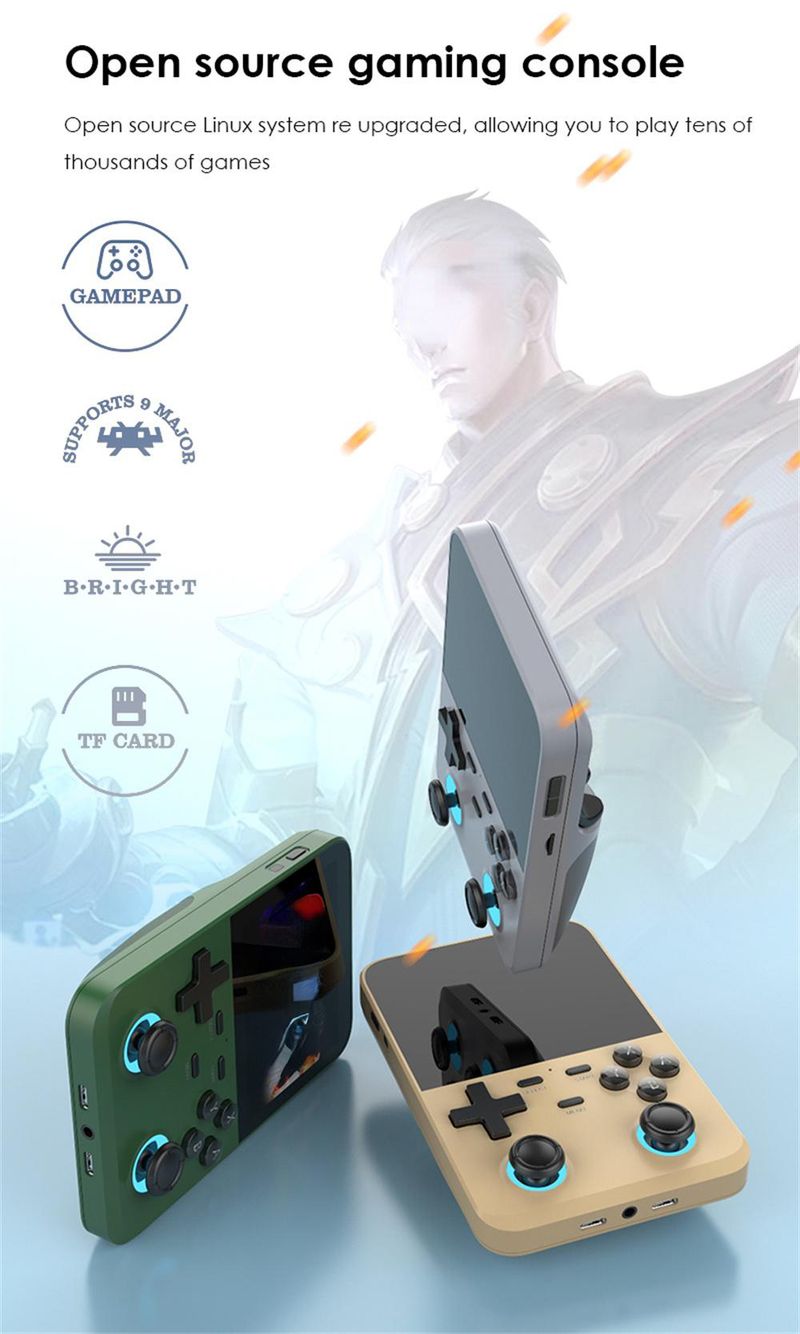 D007 Plus/ X6 3,5 Zoll IPS-Bildschirm Handheld-Player Dual-Joystick 10000+ Retro-Geräte Tragbare Spielkonsolen_voghion.com