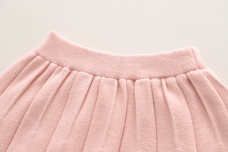 Baby Girls Sweater Dress Autumn And Winter Knit Two Dress Girls Long Sleeve Round Neck Sweater Dress_voghion.com