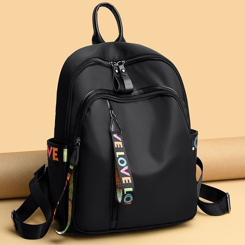 Versión de tela Oxford de la tendencia de gran capacidad y moda para estudiantes, ligera y de tamaño pequeño._voghion.com