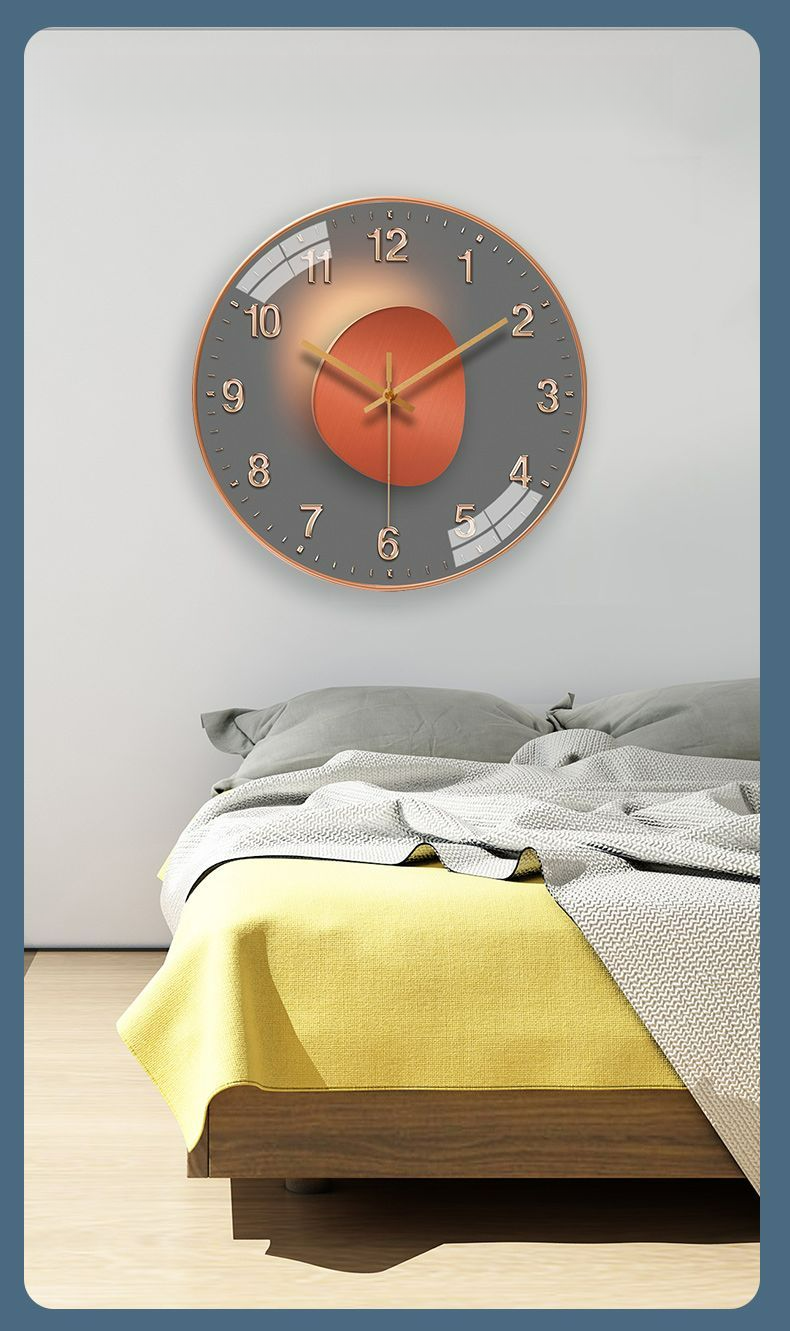 Orologio da tavolo moderno semplice da parete per camera da letto, soggiorno, casa, personalità creativa, silenzioso, senza fori_voghion.com