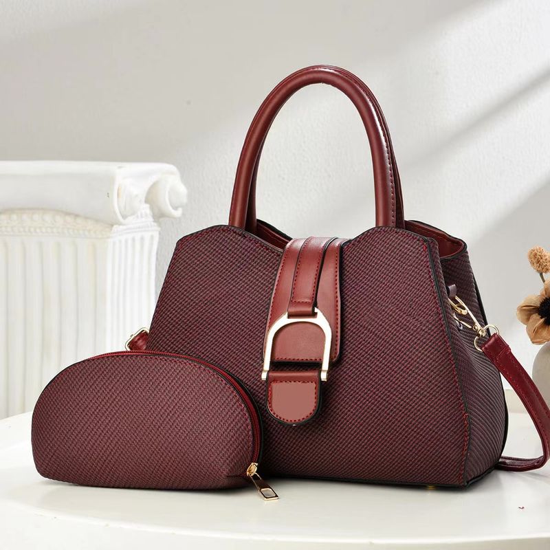 Women's Bags Two Piece Mother And Child Bag New Temperament Handbag Fashionable Simple Texture Shoulder Bag_voghion.com