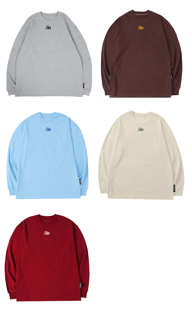 Herrenbekleidung Mode Base bedrucktes Langarm-T-Shirt Herrenmode Marke Baumwolloberteil Base Shirt High Street Paaranzug_voghion.com