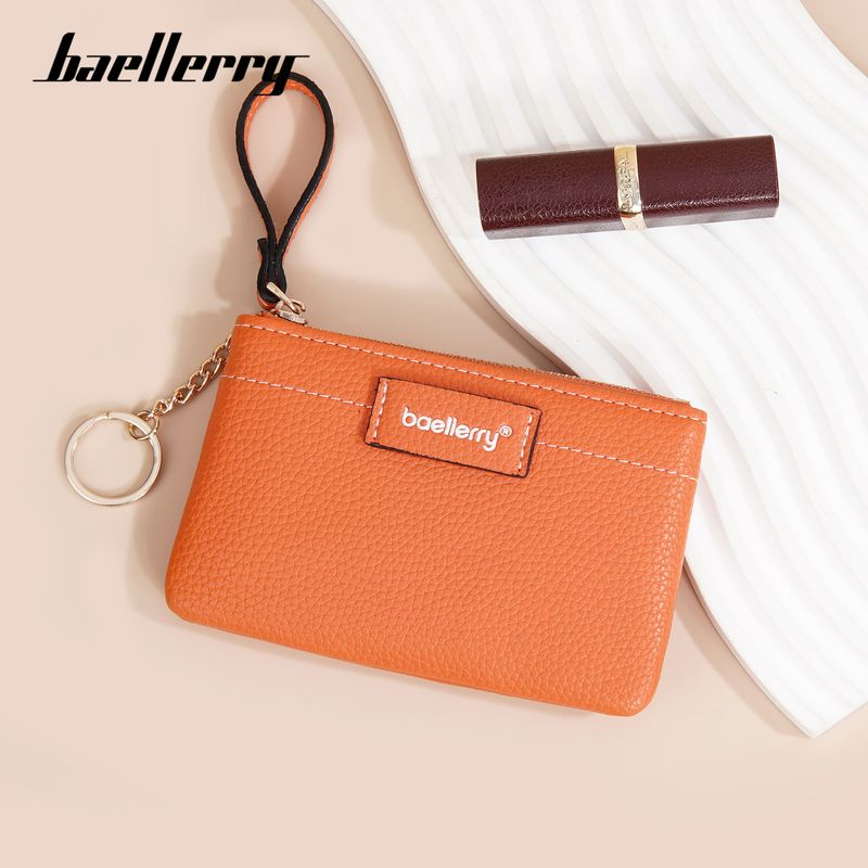 New Baellerry Women's Purse Lychee Pattern Portable Key Wallet Zipper Mini Small Coin Bag_voghion.com