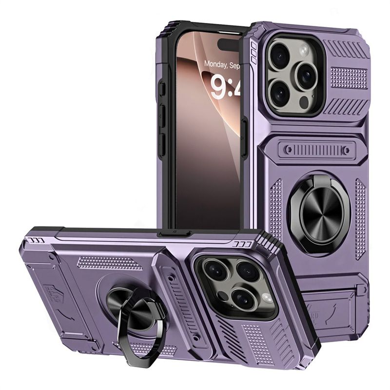 Funda con anillo giratorio magnético para iPhone 13, 12 y 11, con función atril, para iPhone 15, 14, Pro Max y 16 Plus_voghion.com