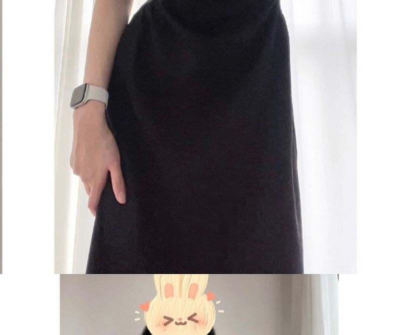 French Style Design Black Hip Hugging Mid Length 2025 Summer New Slim Fit And Slimming Waist Cinching Suspender Dress_voghion.com
