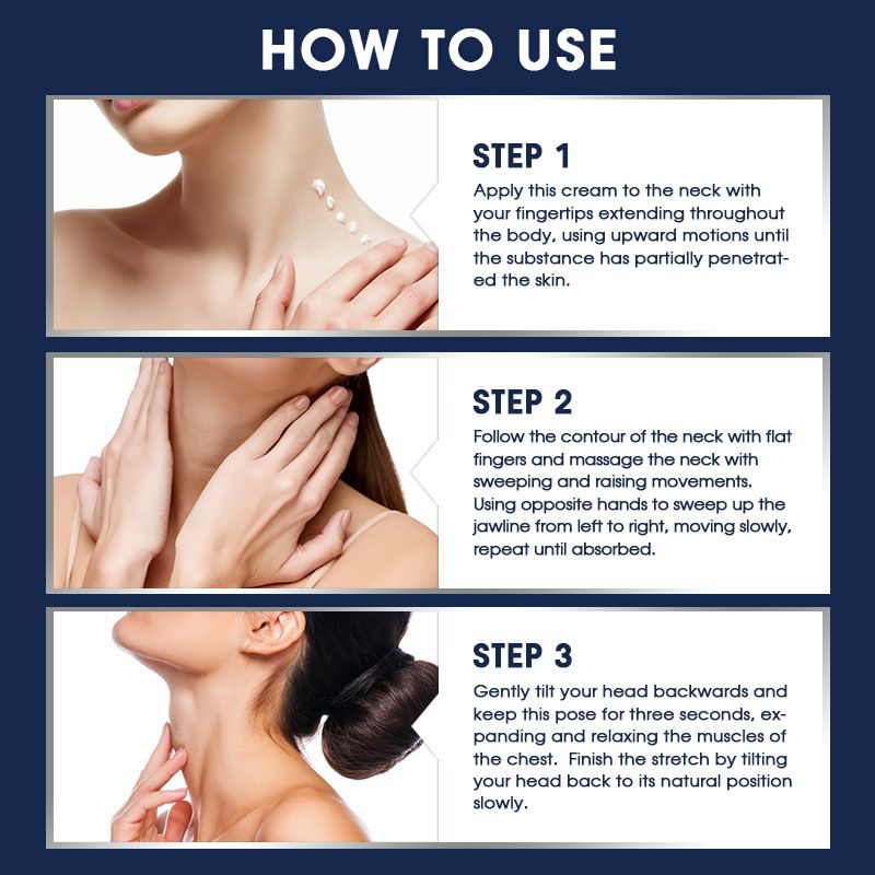 Beauty Neck Cream kosteuttaa ja häivyttää hienoja juonteita, kosteuttaa ja korjaa kaulan juonteita._voghion.com