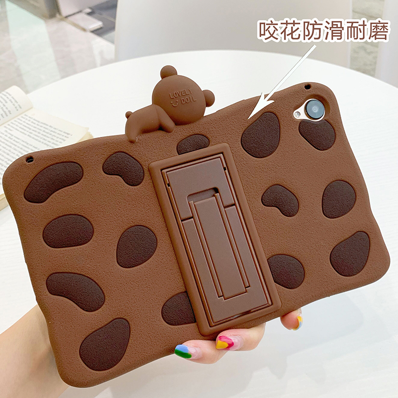 Θήκη Kawaii Bear Funda για iPad Air1/2 /Pro 9.7 /5η /6η Θήκη Παιδική θήκη σιλικόνης Κάλυμμα για αγόρια κορίτσια για iPad 9.7 2017/2018_voghion.com