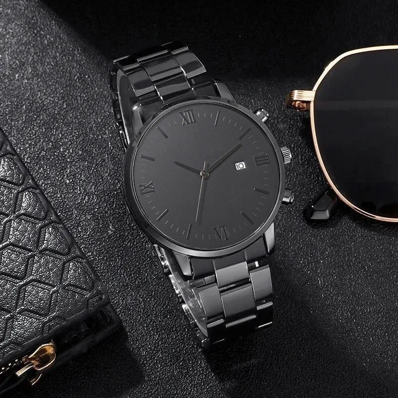 Men's Waterproof Quartz Watch - Trendy Design With Life Calendar & Date Display (Ideal For Students & Teens)_voghion.com