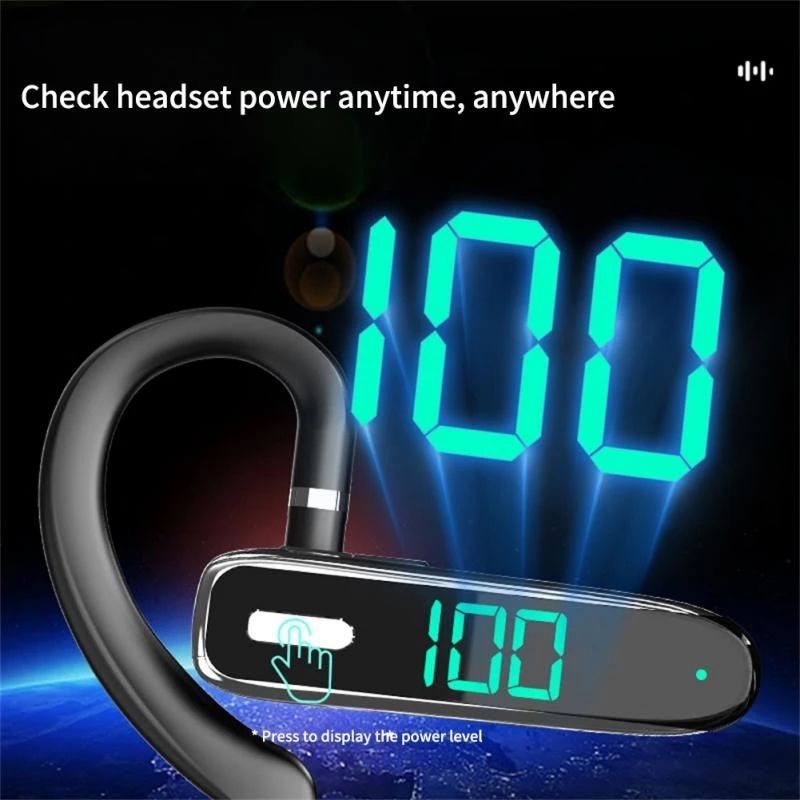 K50 Bluetooth-compatible 5.3 Business Ear-hook Earphone with Mic_voghion.com