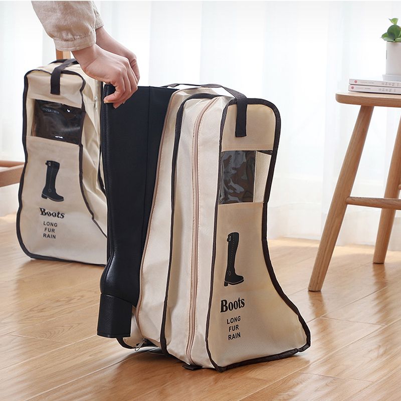 Portable Shoes Storage Bags Organizer Cover Long Riding Rain Boots Dustproof Travel Zipper Pouch Accessories Supplies Item_voghion.com